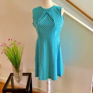 NY and Co. Teal Geometric Dress
